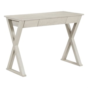 Scranton & Co 40&quot Writing Desk with Drawer in Weathered White Wood