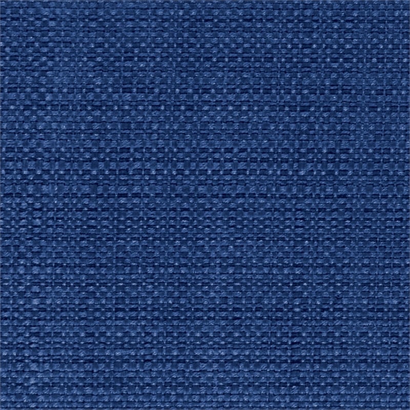 Scranton & Co Woven Accent Chair in Indigo Blue with Espresso Wood Arms