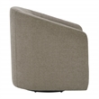 Scranton & Co Barrel Swivel Tub Chair in Taupe Fabric Fully Assembled