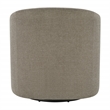 Scranton & Co Barrel Swivel Tub Chair in Taupe Fabric Fully Assembled