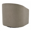 Scranton & Co Barrel Swivel Tub Chair in Taupe Fabric Fully Assembled
