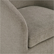 Scranton & Co Barrel Swivel Tub Chair in Taupe Fabric Fully Assembled