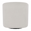 Scranton & Co Barrel Swivel Accent Chair in Cream Fabric Fully Assembled