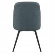 Scranton & Co Mid-Century Modern Swivel Dining Chair 2-Pack in Navy