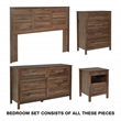 Scranton & Co 4-Piece Queen/Full Bedroom Set in Classic Walnut