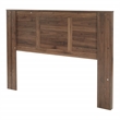Scranton & Co Queen/Full 3-Panel Headboard in Classic Walnut Wood Finish