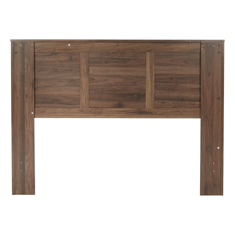 Scranton & Co Queen/Full 3-Panel Headboard in Classic Walnut Wood Finish