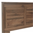 Scranton & Co Queen/Full 3-Panel Headboard in Classic Walnut Wood Finish
