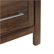 Scranton & Co Nightstand with 2 USB Ports in Classic Walnut Wood Finish