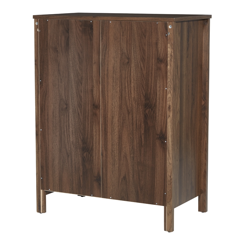 Scranton & Co Contemporary 4-Drawer Chest in Classic Walnut Wood Finish
