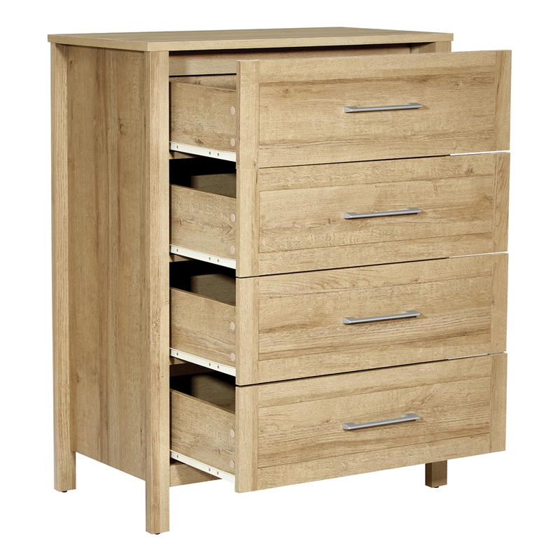 Scranton & Co Contemporary 4-Drawer Chest in Canyon Oak Wood Finish