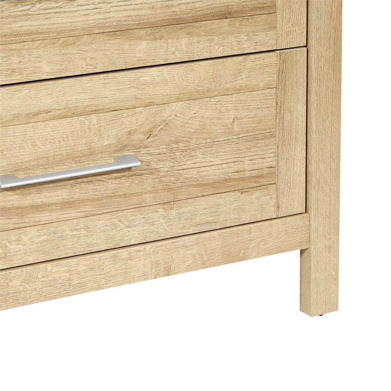 Scranton & Co Contemporary 4-Drawer Chest in Canyon Oak Wood Finish