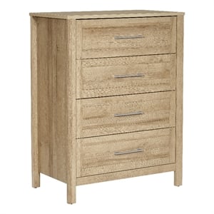Scranton & Co Contemporary 4-Drawer Chest in Canyon Oak Wood Finish