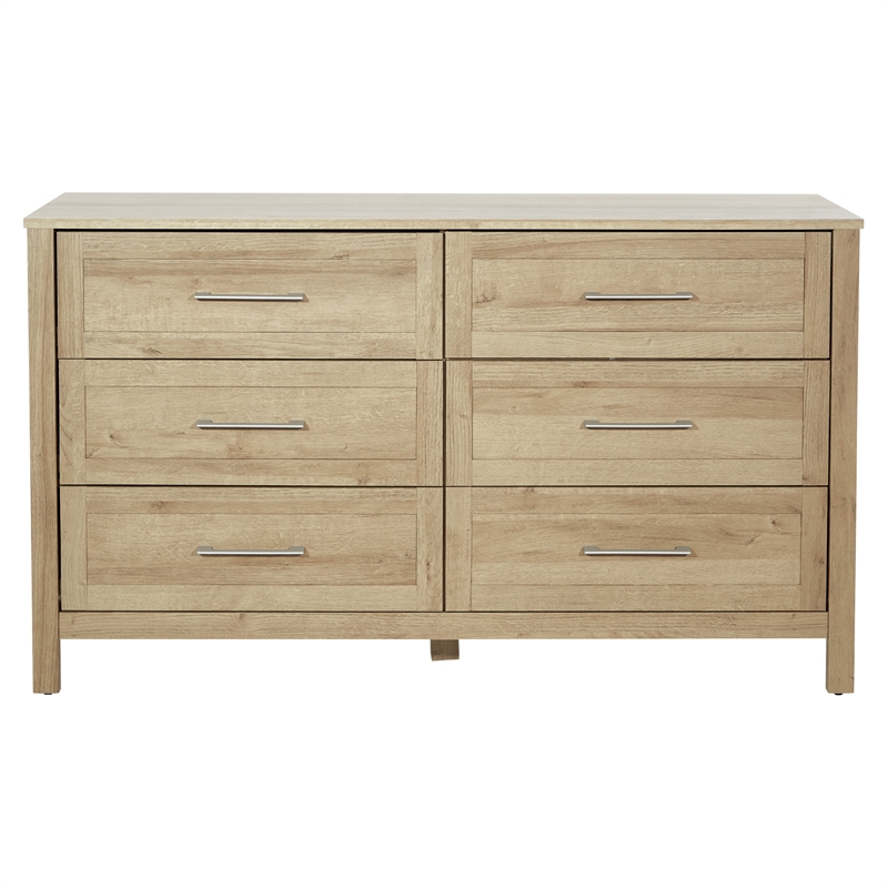 Scranton & Co 6-Drawer Horizontal Dresser in Canyon Oak Wood Finish