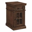 Scranton & Co Side Table with Power in Oak Engineered Wood Finish