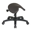 Scranton & Co Backless Drafting Stool with Saddle Seat in Gray Vinyl
