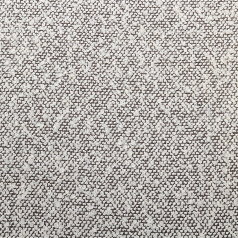 Scranton & Co Boucle Office Chair in Salt and Pepper Gray Rustic Wood Base