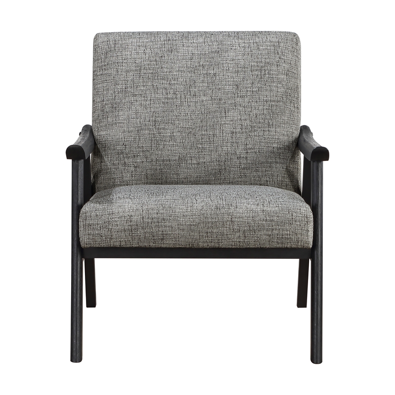 Scranton & Co Mid-Century Cantilever Chair in Graphite Gray Black Frame