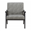Scranton & Co Mid-Century Cantilever Chair in Graphite Gray Black Frame