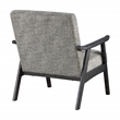 Scranton & Co Mid-Century Cantilever Chair in Graphite Gray Black Frame