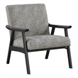 Scranton & Co Mid-Century Cantilever Chair in Graphite Gray Black Frame