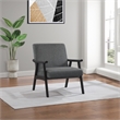 Scranton & Co Mid-Century Cantilever Chair in Charcoal Black Frame