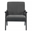 Scranton & Co Mid-Century Cantilever Chair in Charcoal Black Frame