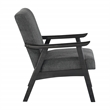 Scranton & Co Mid-Century Cantilever Chair in Charcoal Black Frame