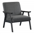 Scranton & Co Mid-Century Cantilever Chair in Charcoal Black Frame
