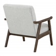 Scranton & Co Mid-Century Cantilever Chair in Smoke Gray Brushed Brown Frame