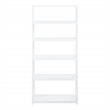 Scranton & Co 5-Shelf Folding Bookcase in Willow White Wood Finish