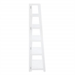 Scranton & Co 5-Shelf Folding Bookcase in Willow White Wood Finish