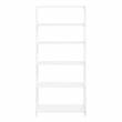 Scranton & Co 5-Shelf Folding Bookcase in Willow White Wood Finish