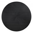 Scranton & Co 5-Piece Round Pedestal Dining Set in Black Finish with 4 Chairs