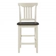 Scranton & Co 5-Piece Counter Height Dining Set in Distressed White Wash Wood