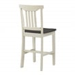 Scranton & Co 5-Piece Counter Height Dining Set in Distressed White Wash Wood
