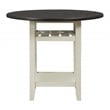 Scranton & Co 5-Piece Counter Height Dining Set in Distressed White Wash Wood