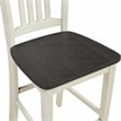 Scranton & Co 5-Piece Counter Height Dining Set in Distressed White Wash Wood