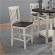 Scranton & Co 5-Piece Counter Height Dining Set in Distressed White Wash Wood