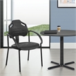 Scranton & Co Black Urethane Guest Arm Chair with ESD and GREENGUARD