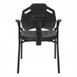 Scranton & Co Black Urethane Guest Arm Chair with ESD and GREENGUARD