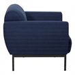 Scranton & Co Navy Fabric Armchair with Black Metal Legs Commercial Grade