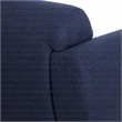 Scranton & Co Navy Fabric Sofa with Black Metal Legs Commercial Grade