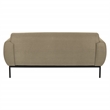 Scranton & Co Taupe Fabric Sofa with Black Metal Legs Commercial Grade