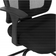 Scranton & Co Mesh Back Visitor Chair in Coal Black Fabric GREENGUARD