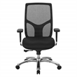 Scranton & Co Mesh High-Back Office Chair in Black Coal FreeFlex Fabric