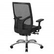 Scranton & Co Mesh High-Back Office Chair in Black Coal FreeFlex Fabric