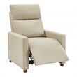 Scranton & Co Contemporary Pushback Recliner in Taupe Faux Leather
