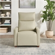 Scranton & Co Contemporary Pushback Recliner in Taupe Faux Leather