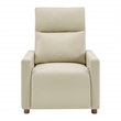 Scranton & Co Contemporary Pushback Recliner in Taupe Faux Leather
